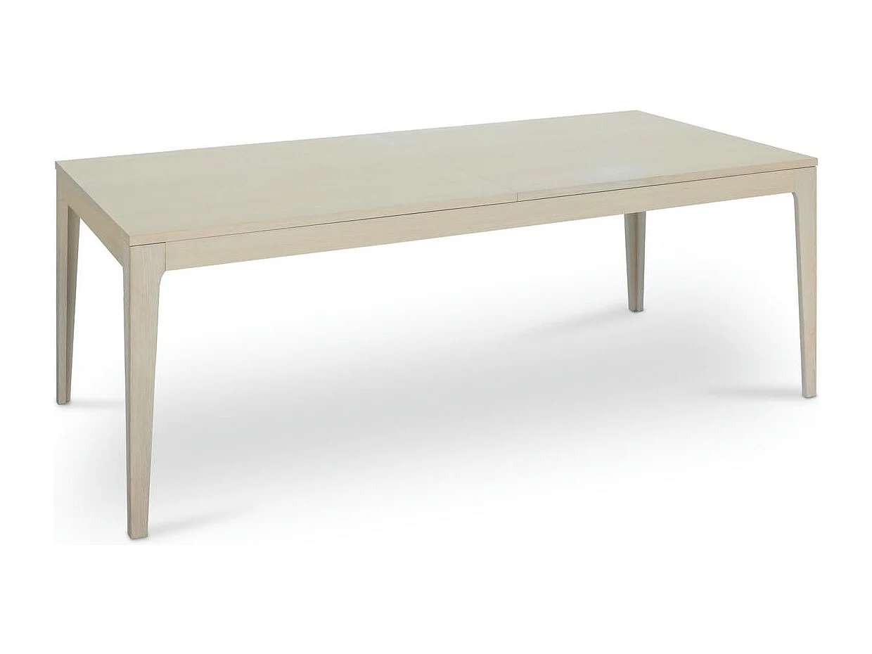 Esstisch ausziehbar 6 bis 8 Personen Kerteminde - Eichenfurnier & MDF - Eiche bianco