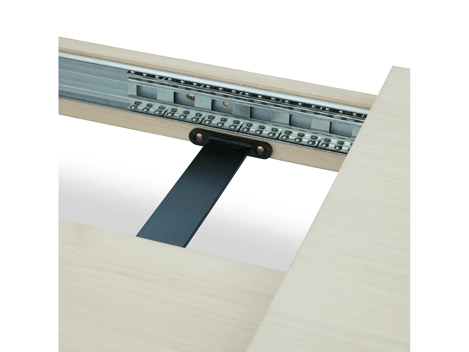 Esstisch ausziehbar 6 bis 8 Personen Kerteminde - Eichenfurnier & MDF - Eiche bianco