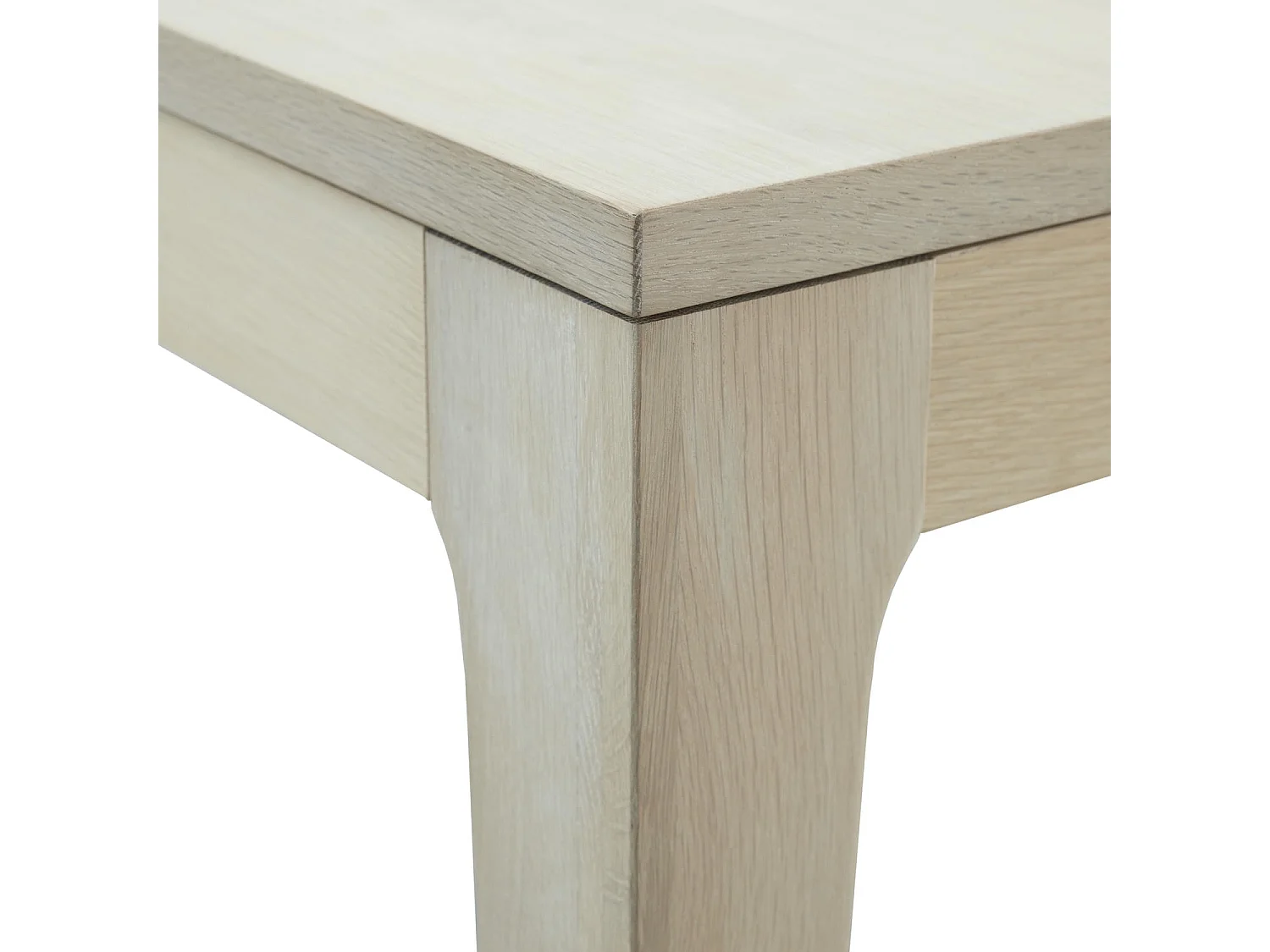 Esstisch ausziehbar 6 bis 8 Personen Kerteminde - Eichenfurnier & MDF - Eiche bianco