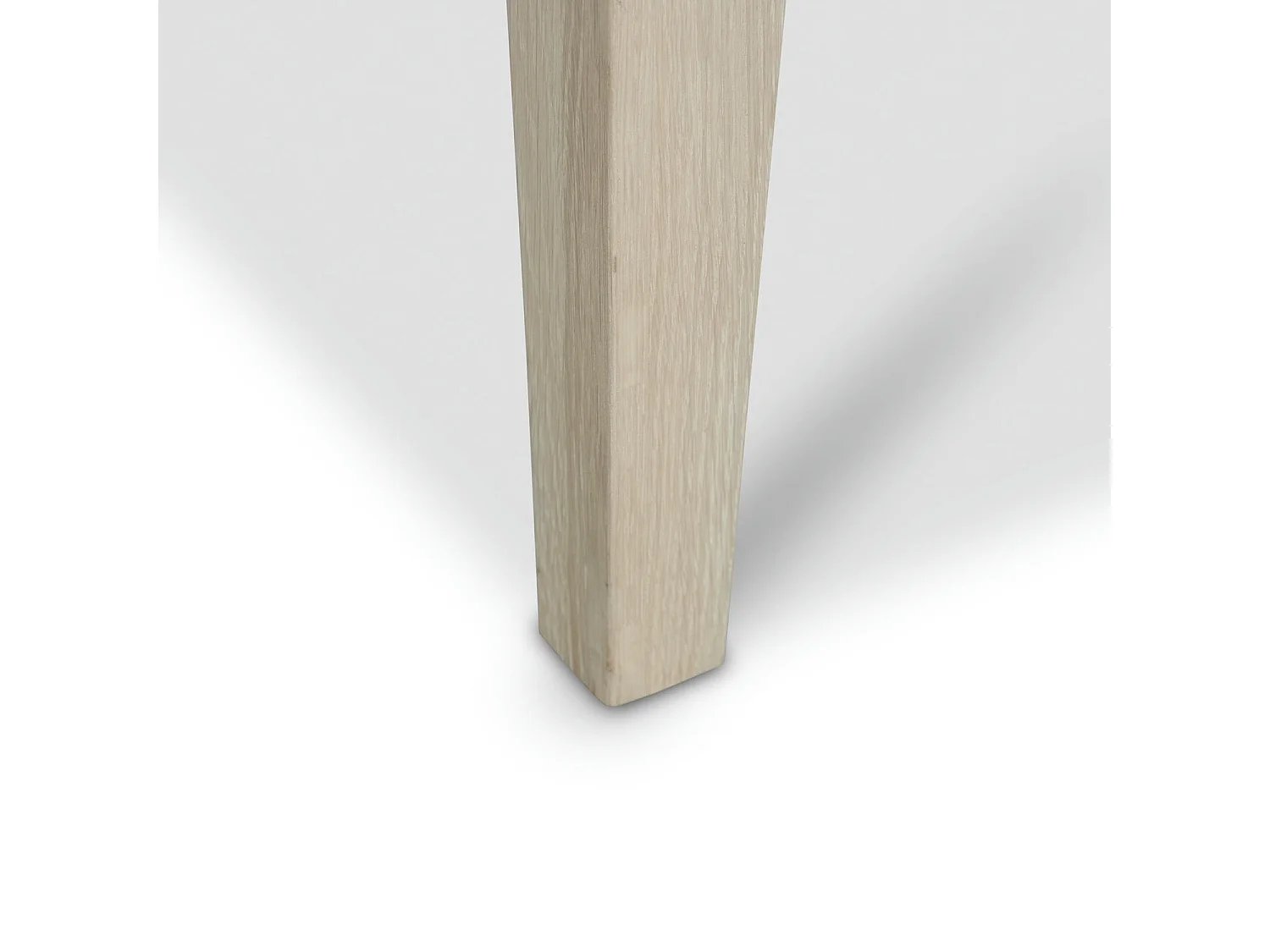 Esstisch ausziehbar 6 bis 8 Personen Kerteminde - Eichenfurnier & MDF - Eiche bianco