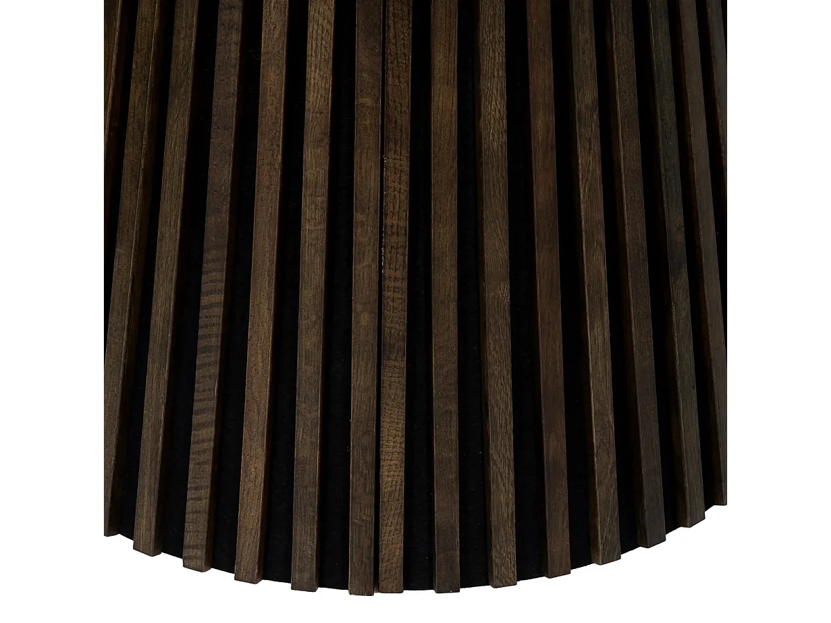 Esstisch ausziehbar mit Lamellen 4 bis 8 Personen Svendborg - Eichenfurnier & MDF - Räuchereiche