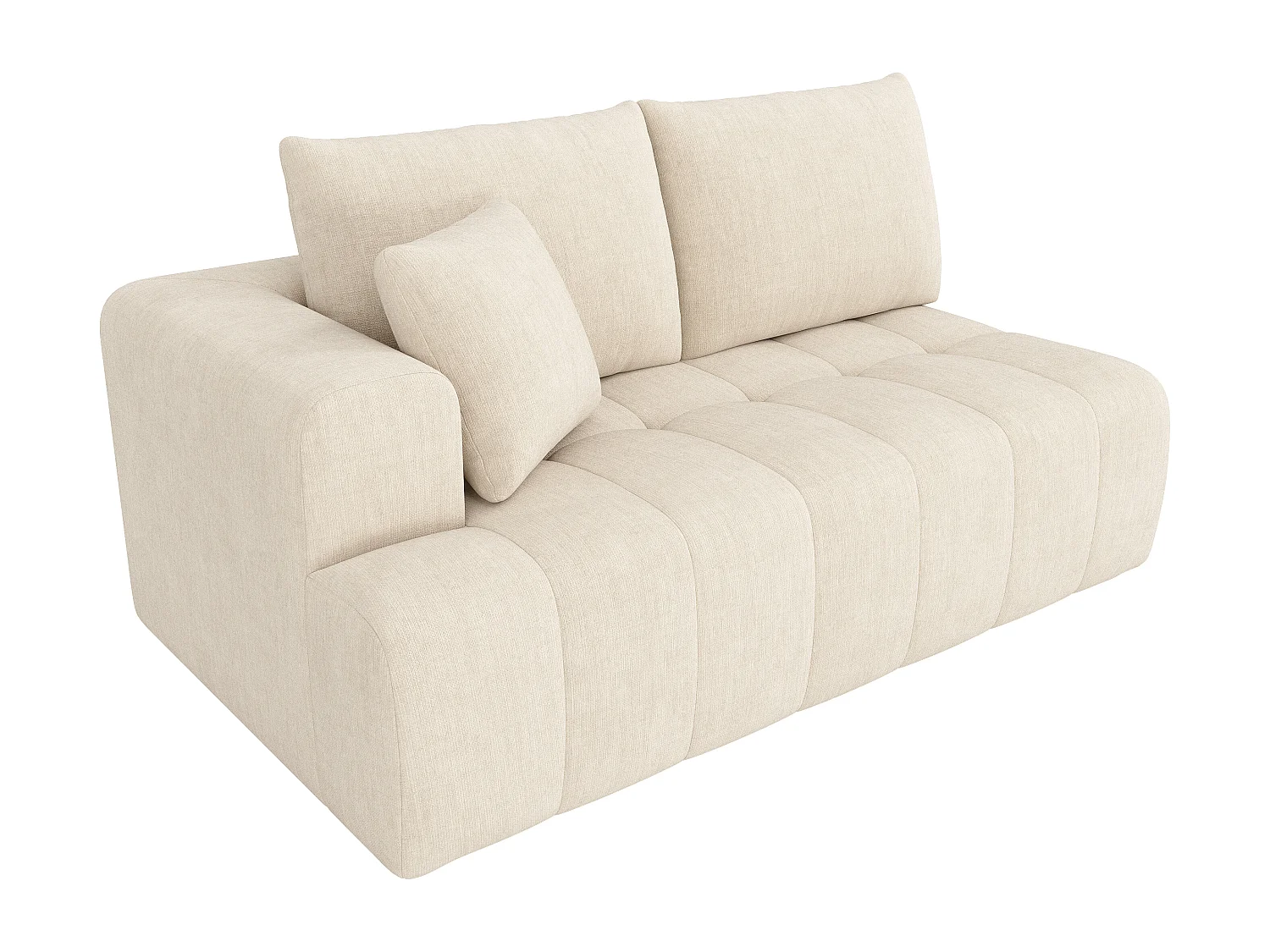 Canapé d'angle en L - 3 places - Canapé Cloud - Combinaison flexible - Aucun montage requis - beige