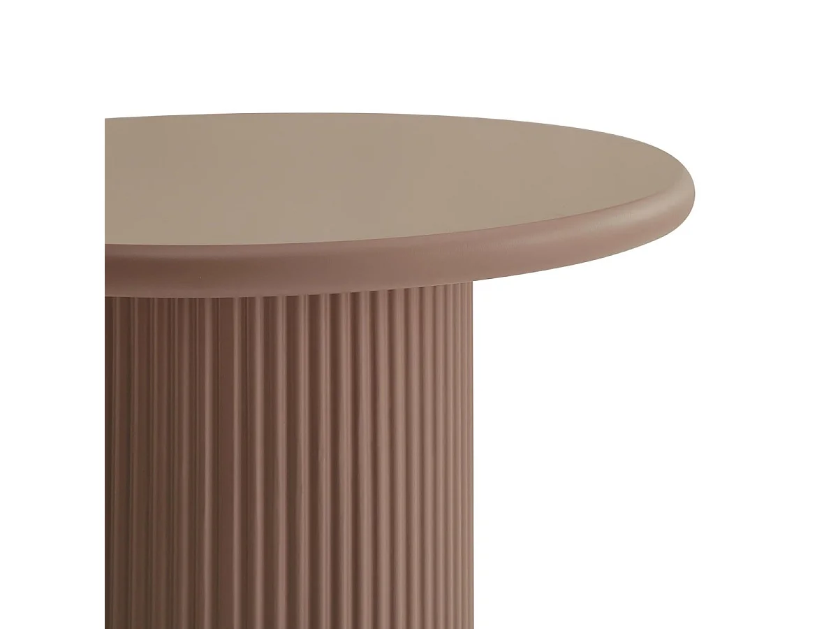 Couchtich Nierenform 130x70 cm Mocha Mousse