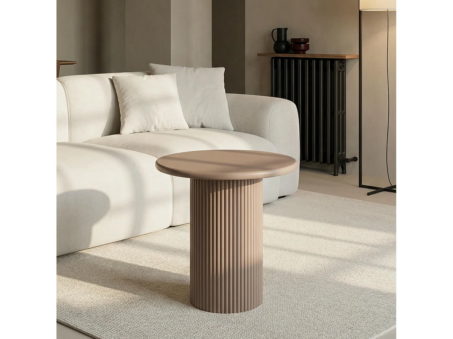 Runder Couchtich ø50 cm Mocha Mousse