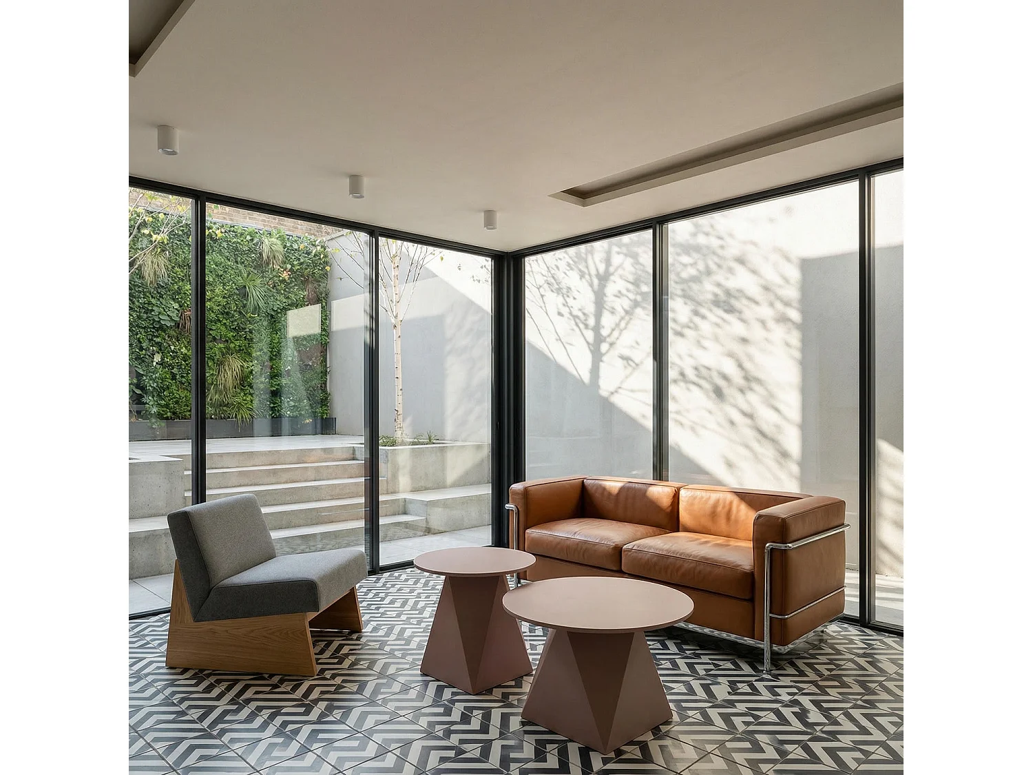 Couchtisch rund Aura - Lackiert & MDF - Mocha Mousse