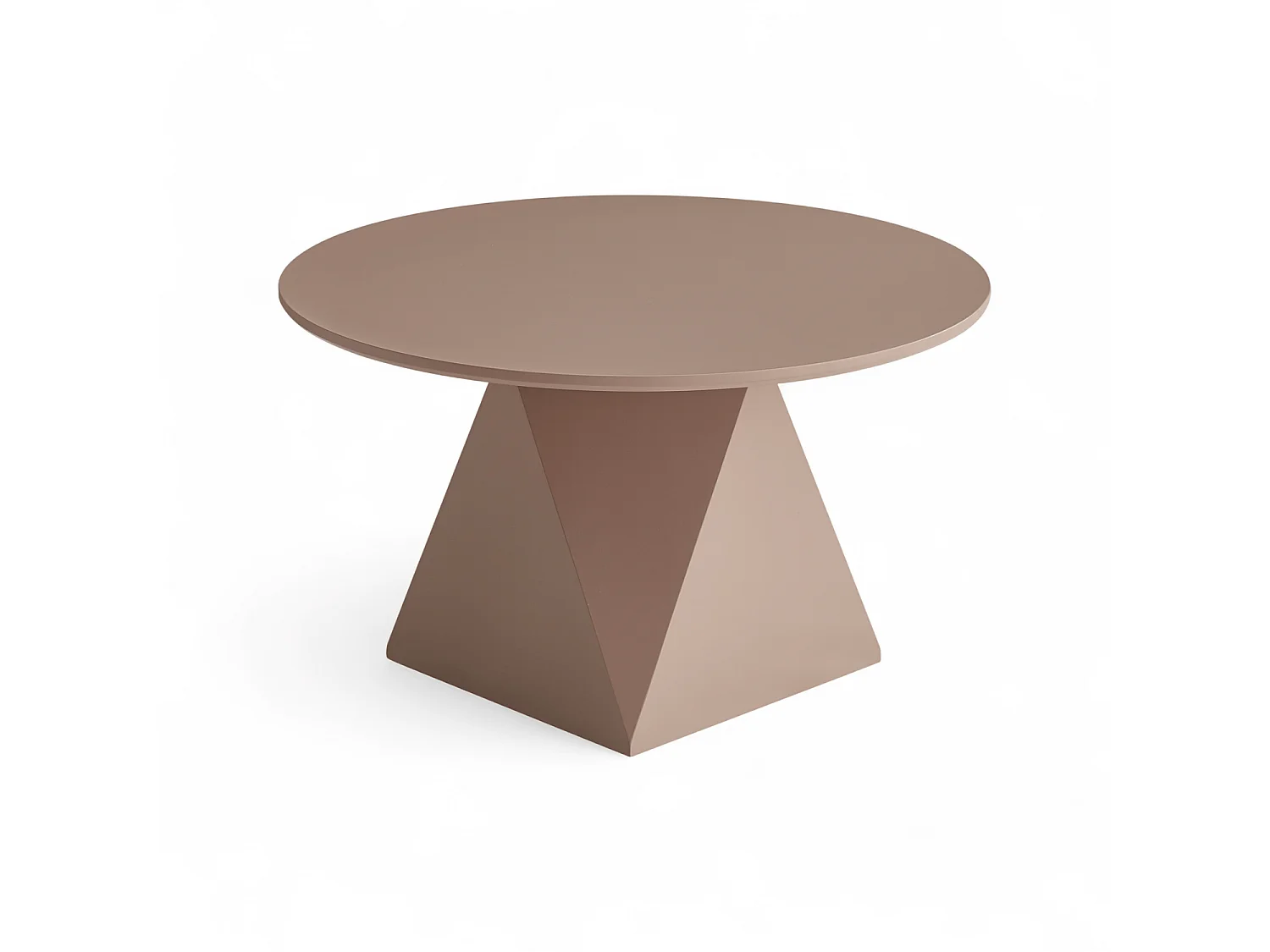 Couchtisch rund Aura - Lackiert & MDF - Mocha Mousse