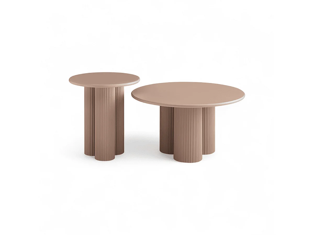 Runder Couchtich ø50 cm Mocha Mousse