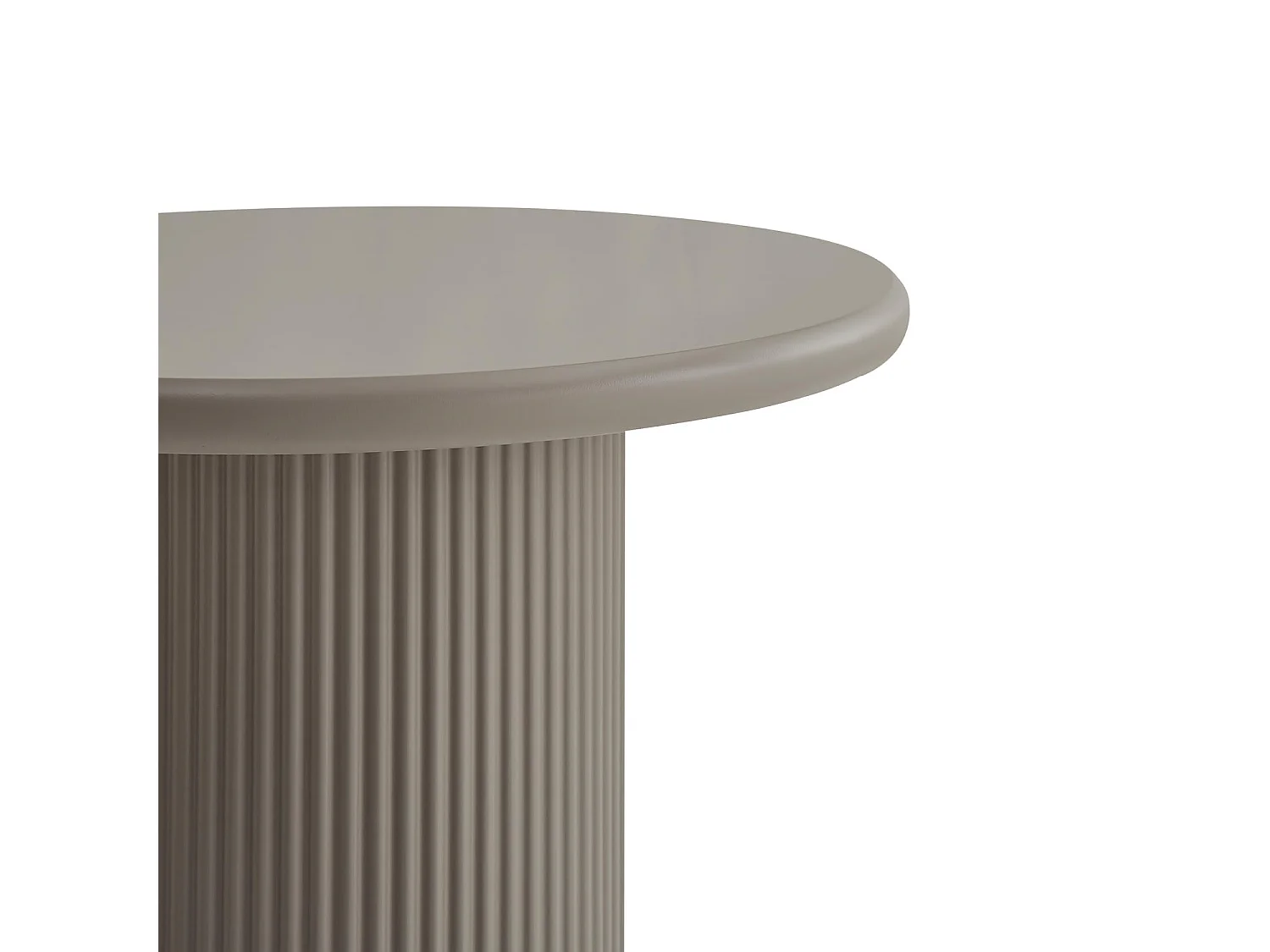 Couchtisch rund Wave - Lackiert & MDF - Beige