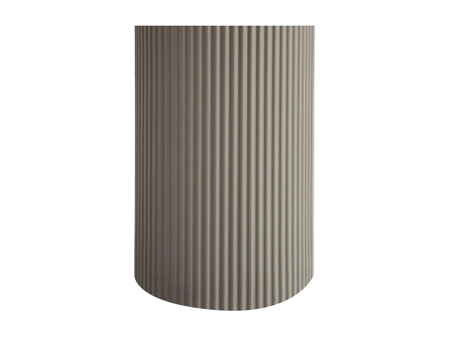 Couchtisch rund Wave - Lackiert & MDF - Beige