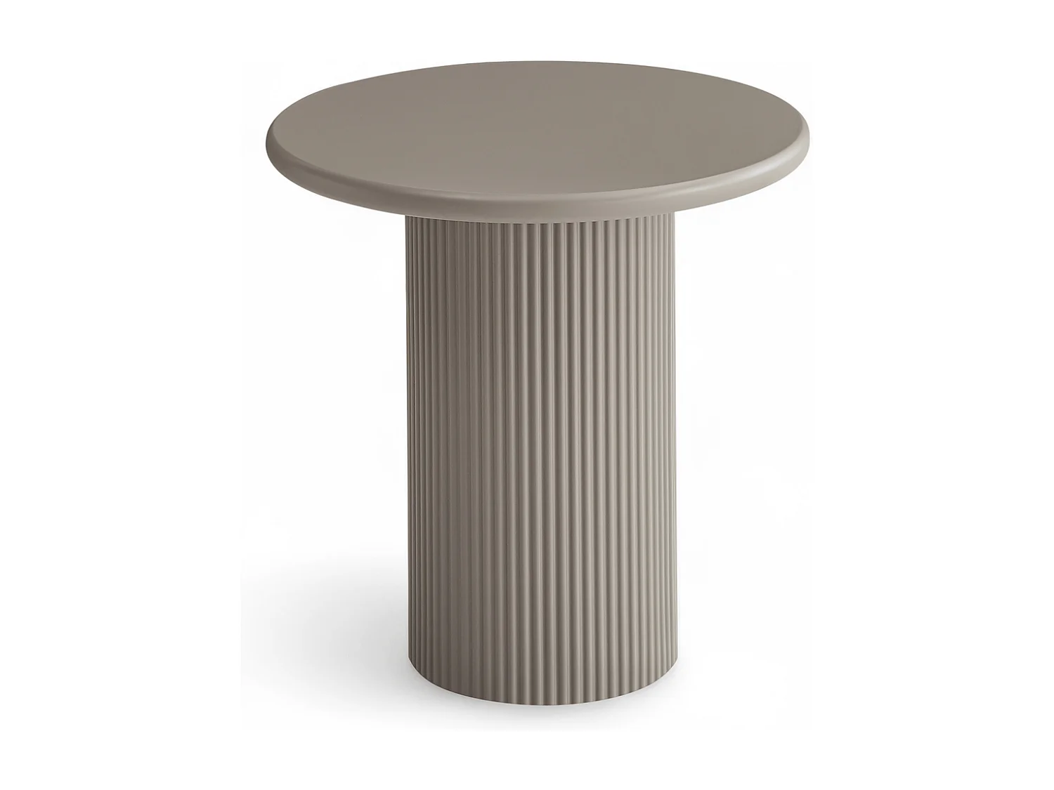 Couchtisch rund Wave - Lackiert & MDF - Beige
