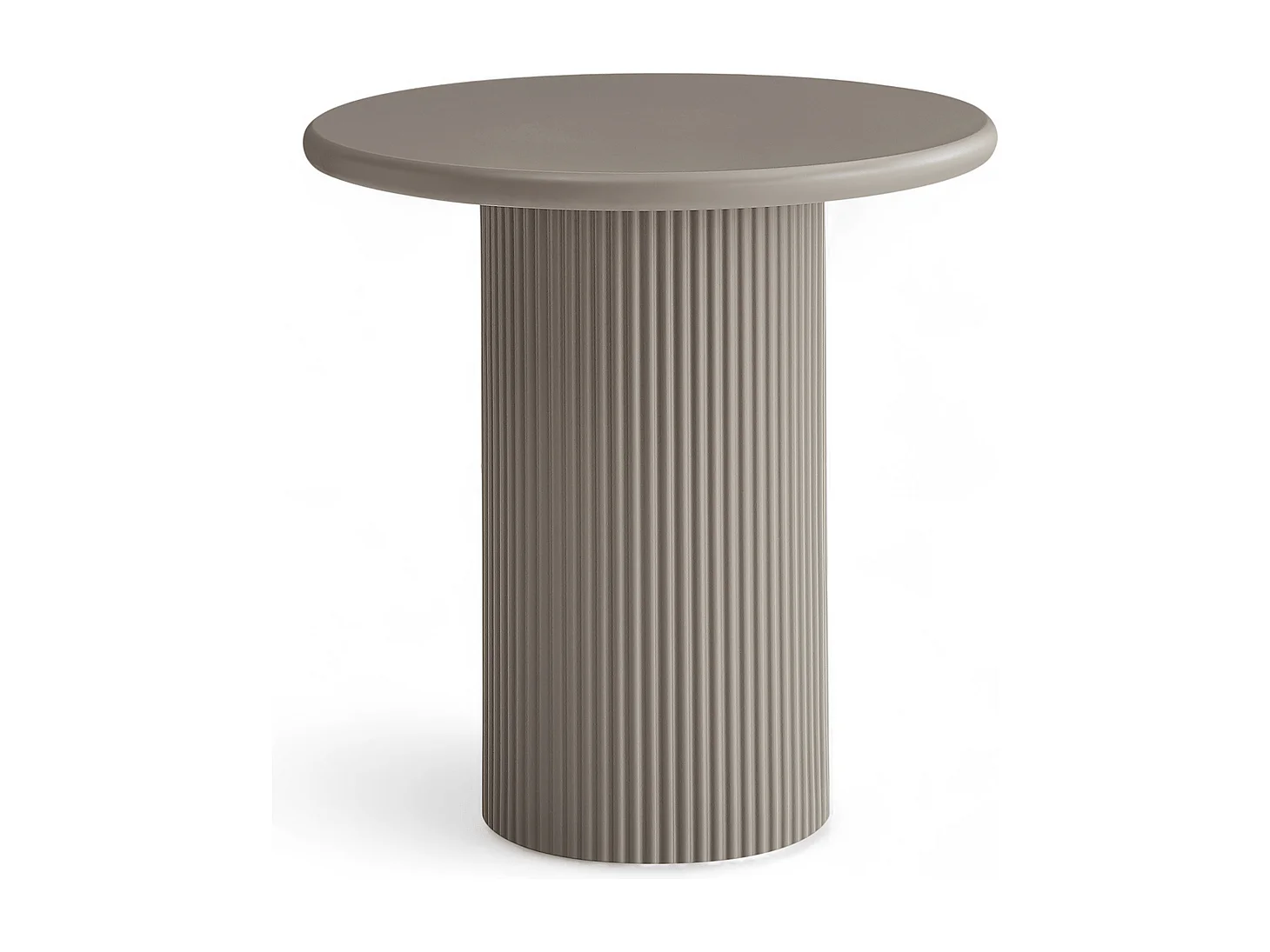 Couchtisch rund Wave - Lackiert & MDF - Beige