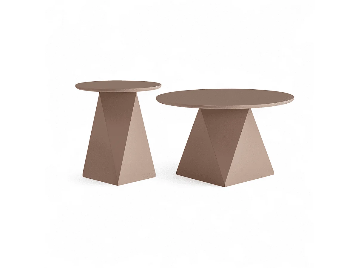 Runder Couchtich ø50 cm Mocha Mousse