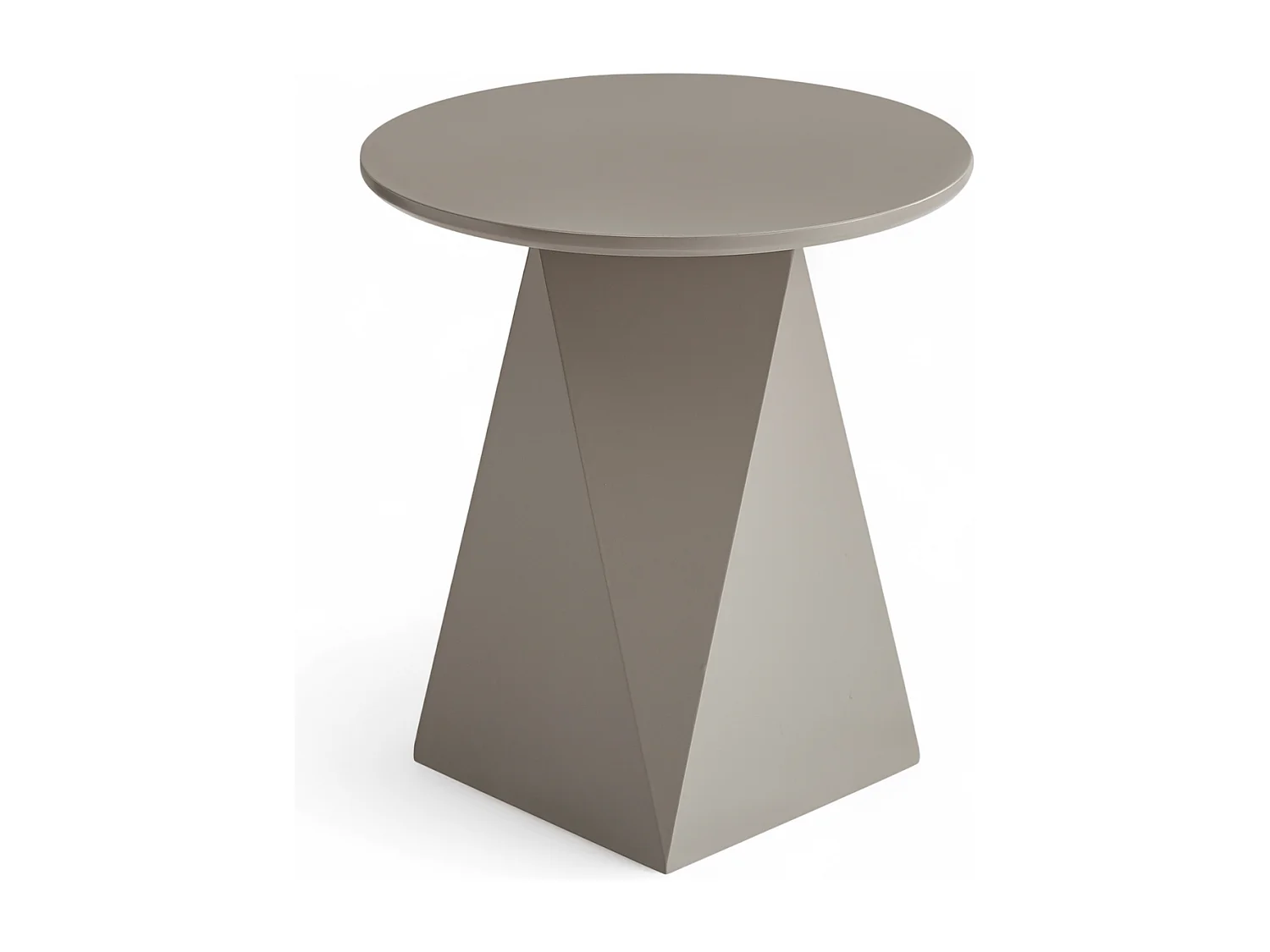 Couchtisch rund Aura - Lackiert & MDF - Beige
