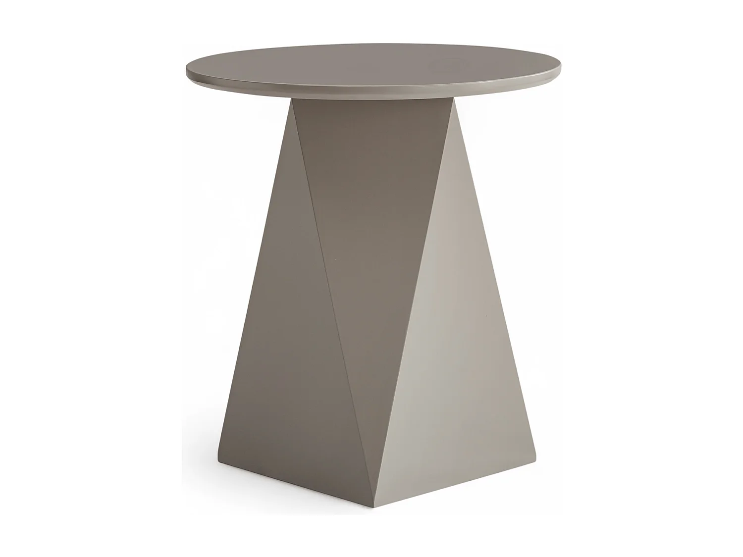 Couchtisch rund Aura - Lackiert & MDF - Beige