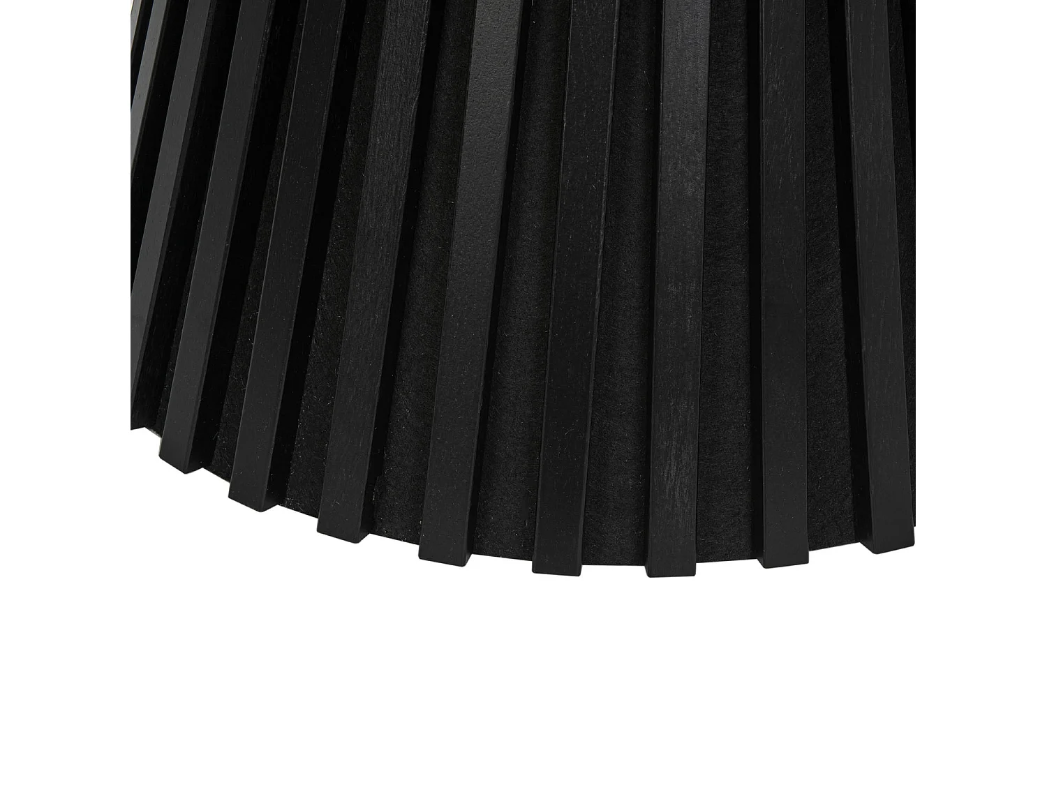 Couchtisch rund Svendborg - Eichenfurnier & MDF - Schwarz