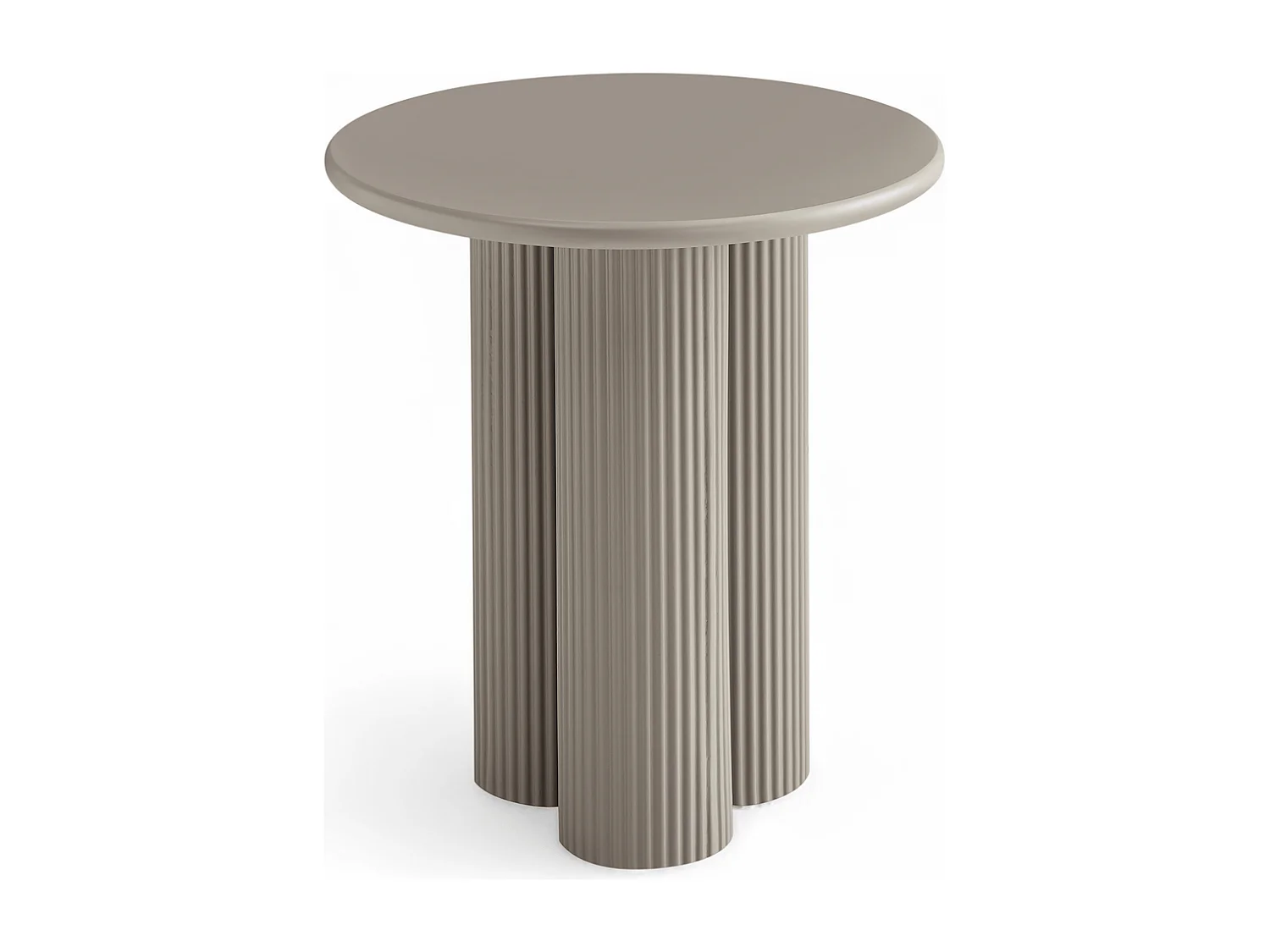 Couchtisch rund Flow - Lackiert & MDF - Beige