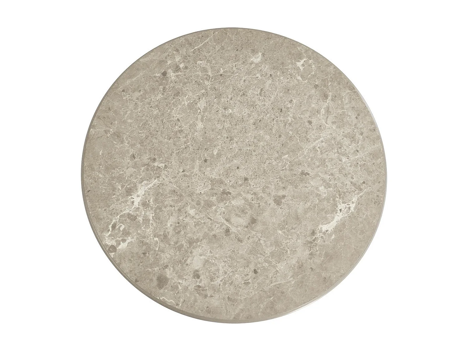 Couchtische 2er Set rund Easy - Marmor-Optik & MDF - Beige