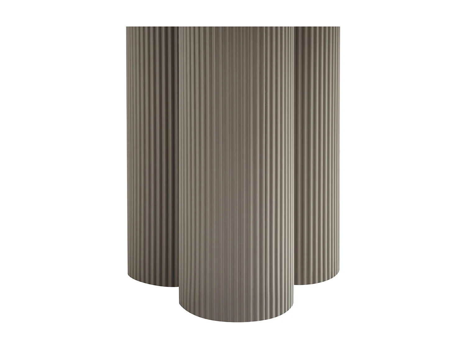 Couchtisch rund Flow - Lackiert & MDF - Beige