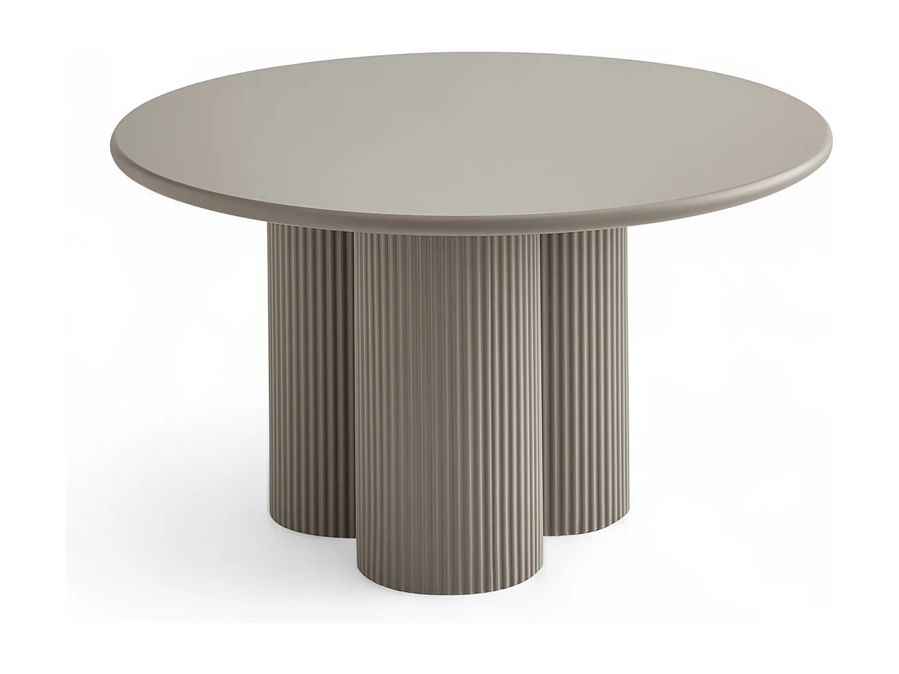 Couchtisch rund Flow - Lackiert & MDF - Beige