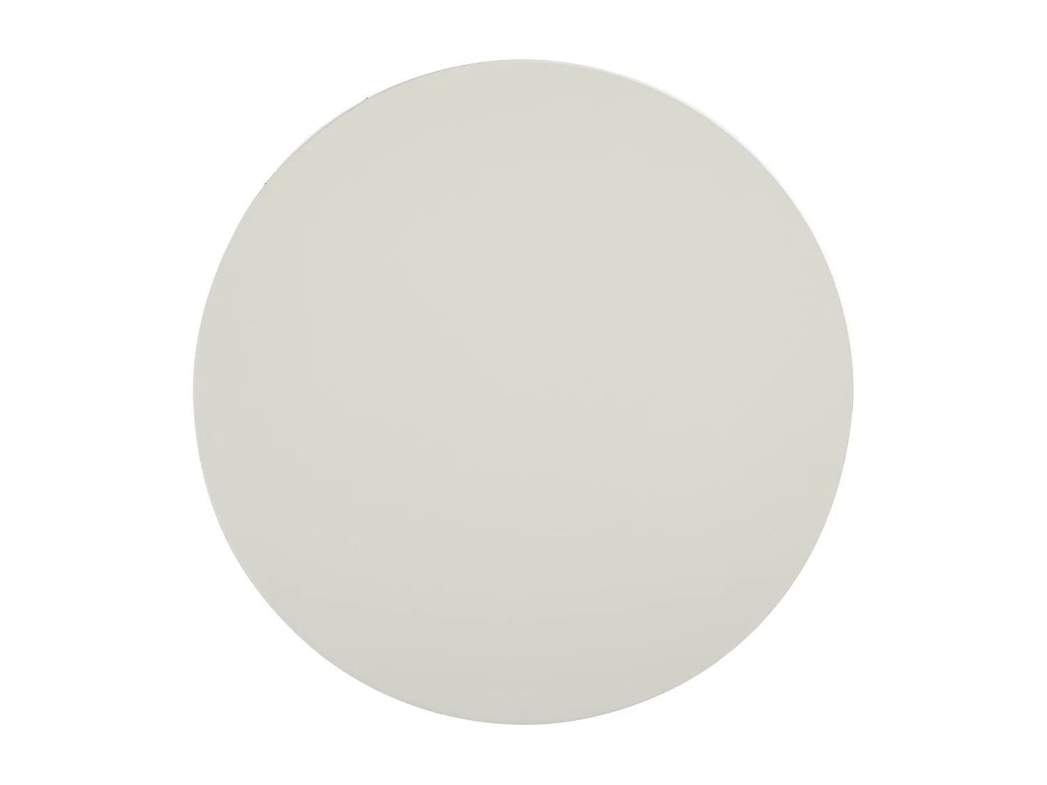 Couchtisch rund Aura - Lackiert & MDF - Cremeweiß