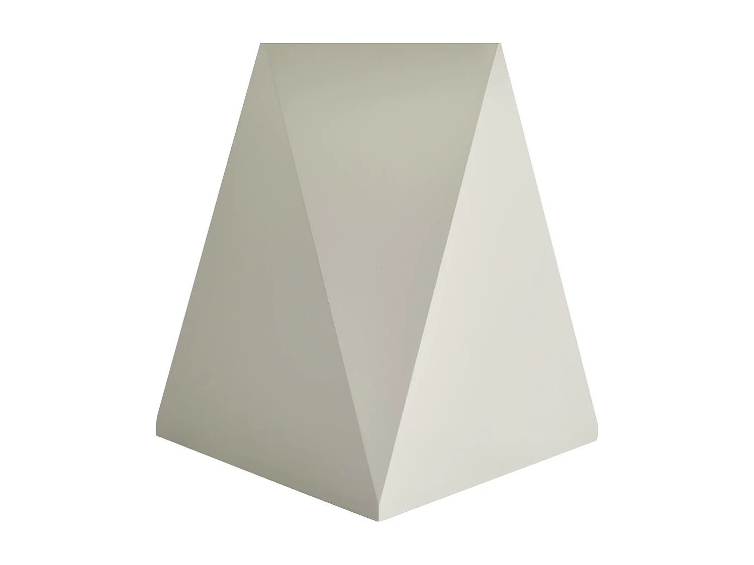 Couchtisch rund Aura - Lackiert & MDF - Cremeweiß