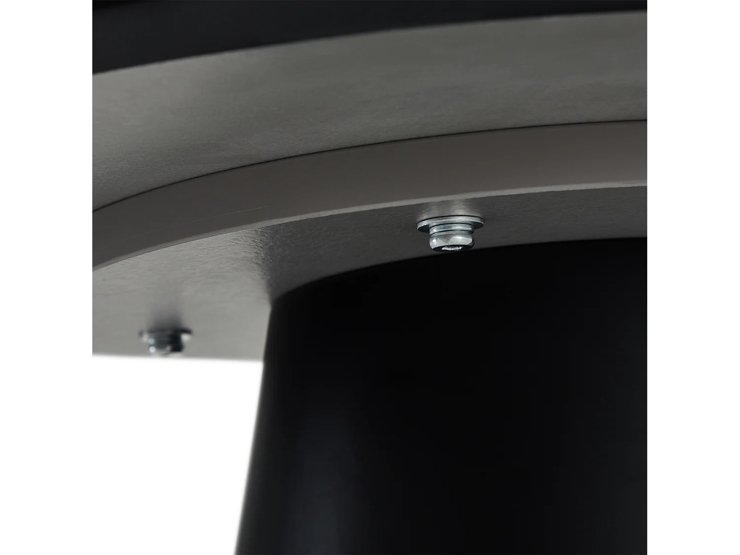 Couchtische 2er Set rund Tango - Beton-Optik & MDF - Hellgrau