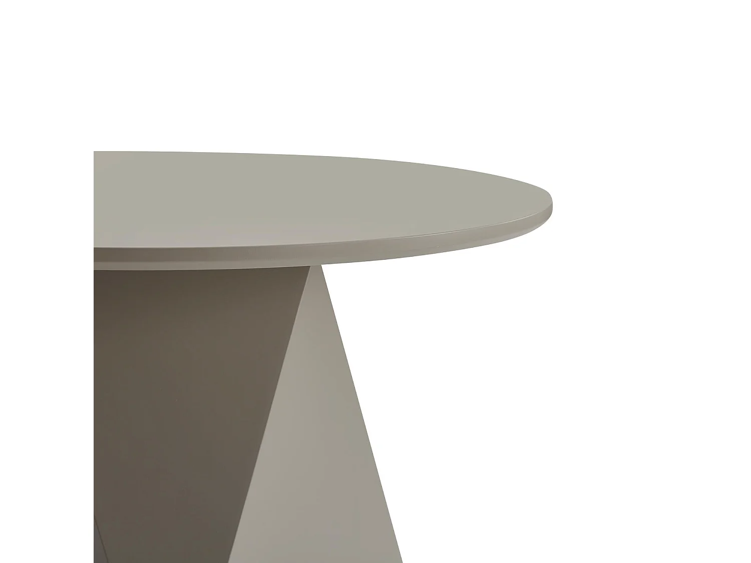 Couchtisch rund Aura - Lackiert & MDF - Beige