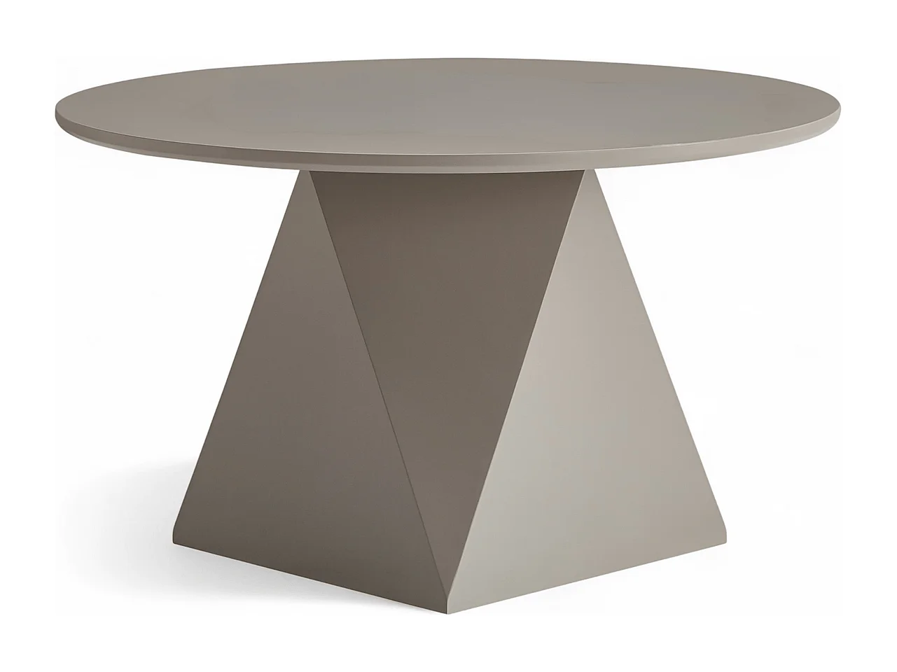 Couchtisch rund Aura - Lackiert & MDF - Beige