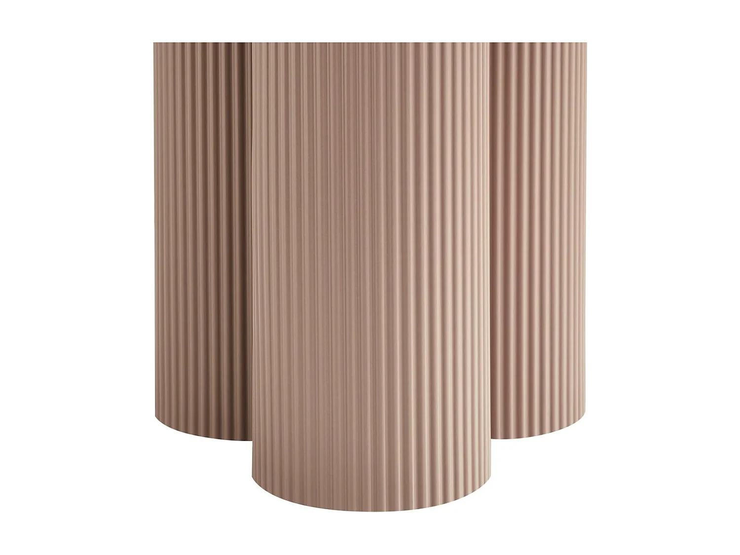 Couchtische 2er Set rund Flow - Lackiert & MDF - Mocha Mousse