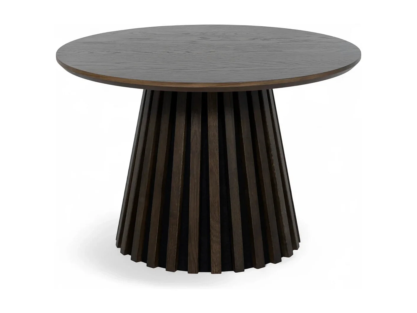 Couchtische 2er Set rund Svendborg - Eichenfurnier & MDF - Räuchereiche