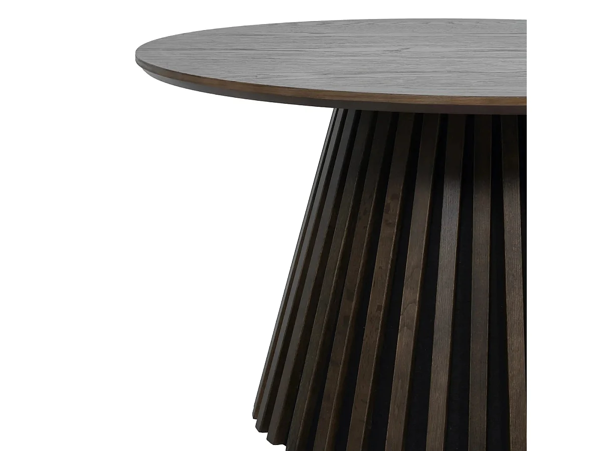 Couchtische 2er Set rund Svendborg - Eichenfurnier & MDF - Räuchereiche