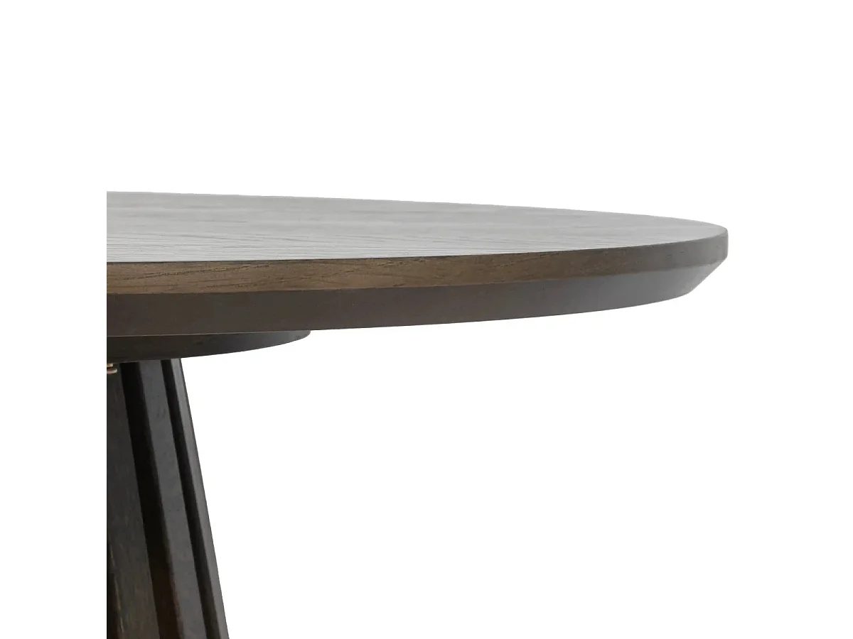 Couchtische 2er Set rund Svendborg - Eichenfurnier & MDF - Räuchereiche