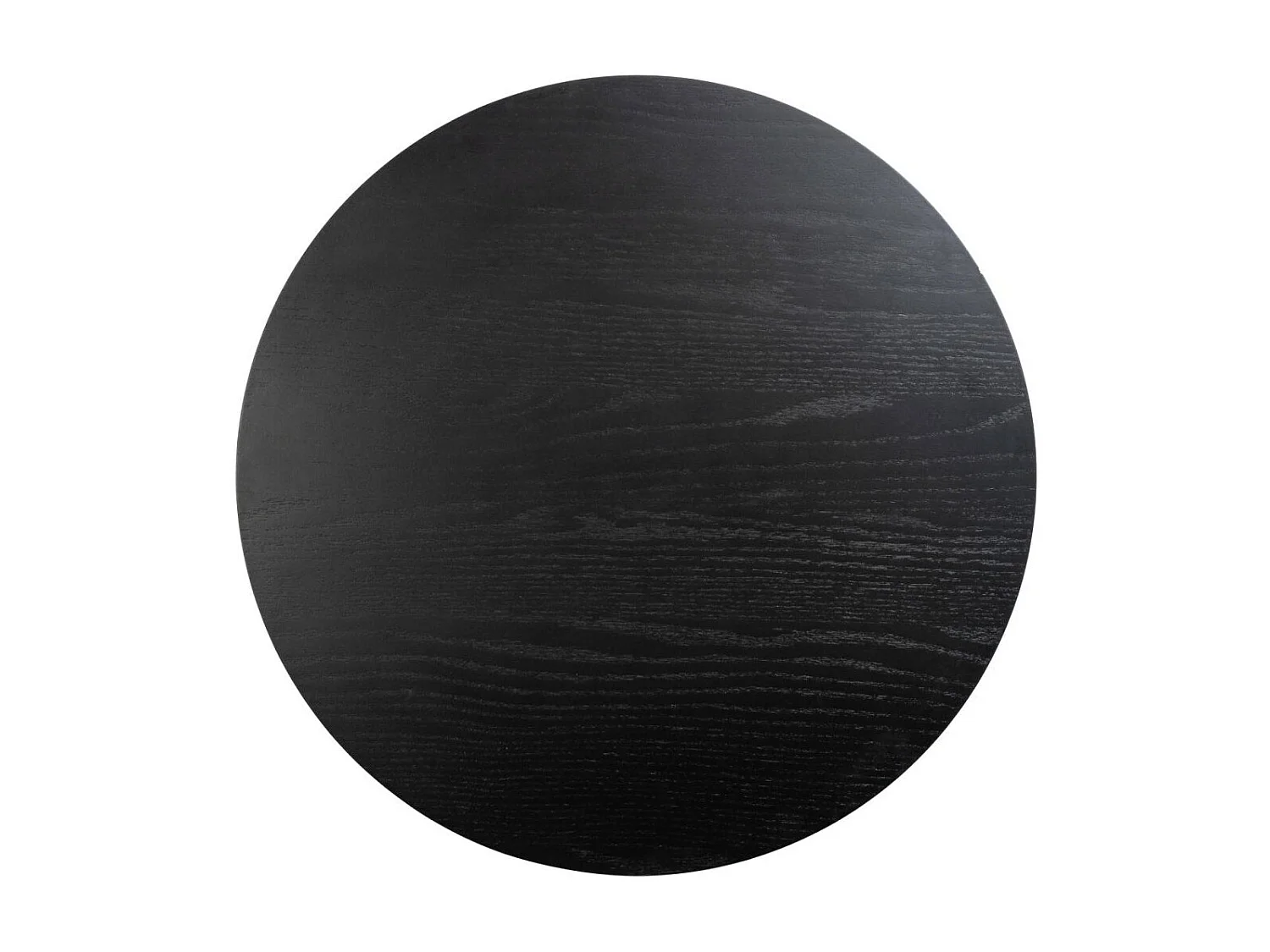 Couchtische 2er Set rund Svendborg - Eichenfurnier & MDF - Schwarz