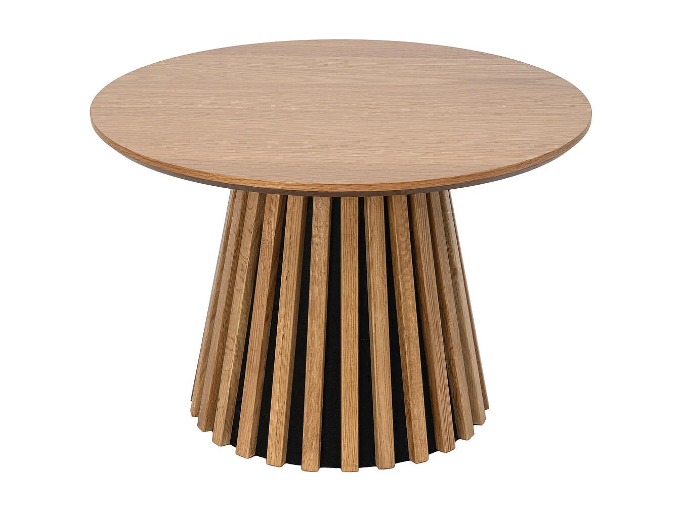 Couchtische 2er Set rund Svendborg - Eichenfurnier & MDF - Wildeiche