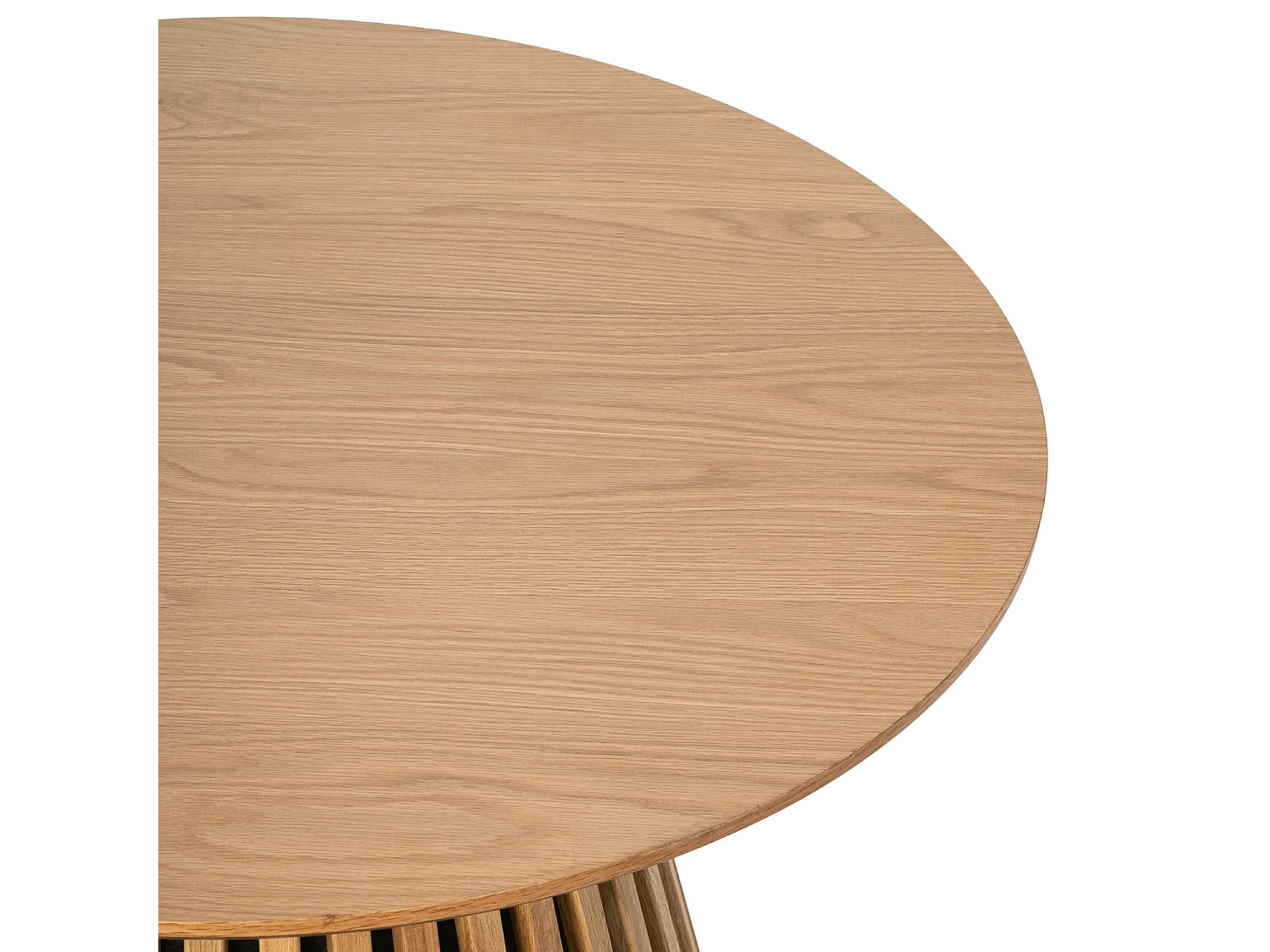 Couchtische 2er Set rund Svendborg - Eichenfurnier & MDF - Wildeiche