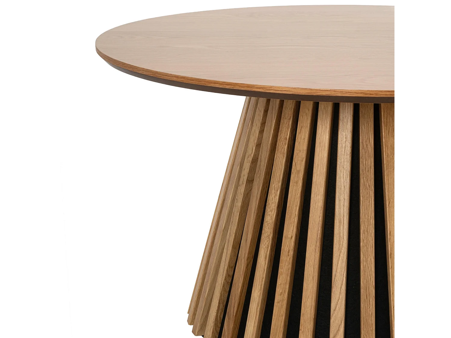 Couchtische 2er Set rund Svendborg - Eichenfurnier & MDF - Wildeiche