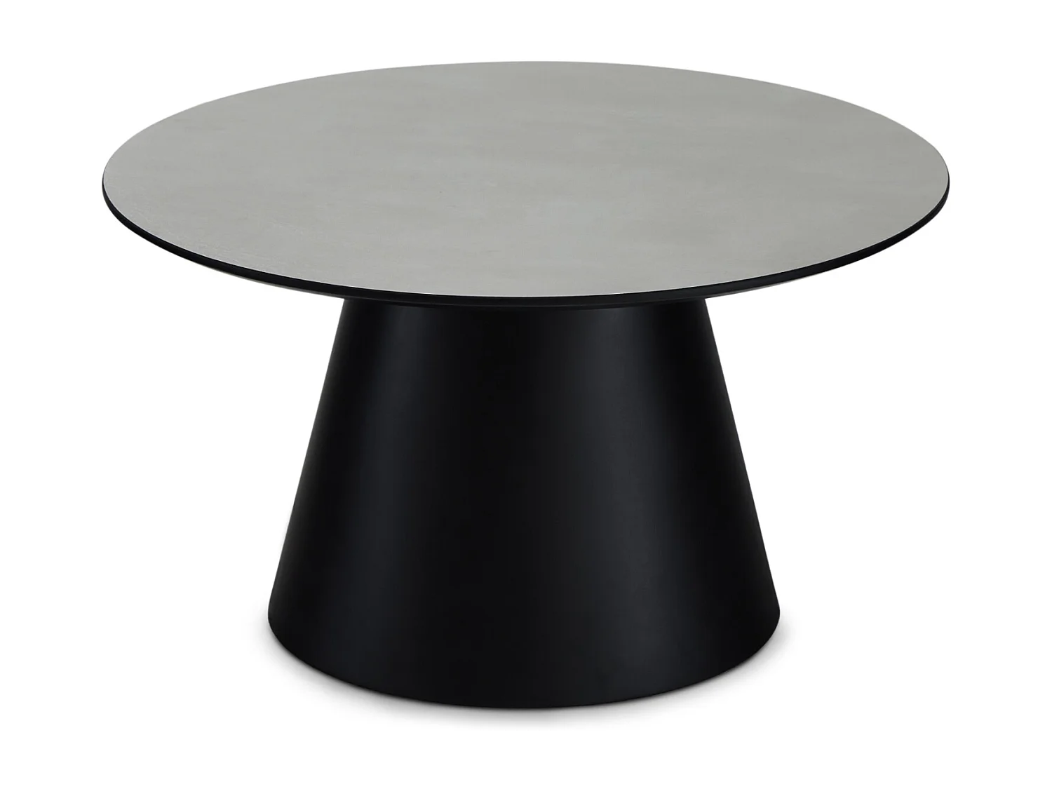 Couchtische 2er Set rund Tango - Beton-Optik & MDF - Hellgrau