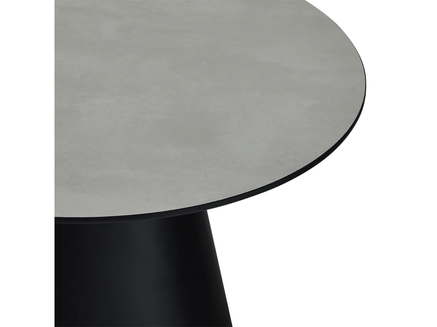 Couchtische 2er Set rund Tango - Beton-Optik & MDF - Hellgrau