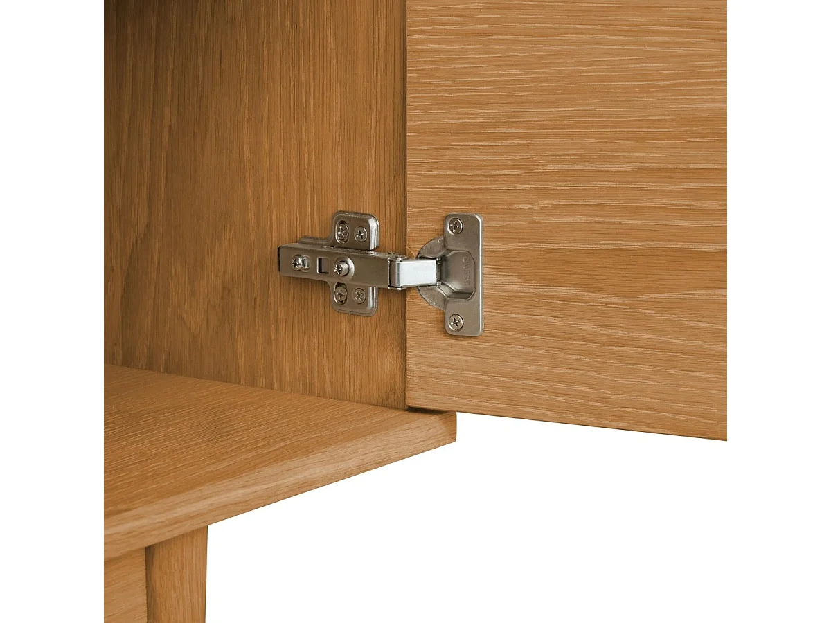 Sideboard mit 2 Türen Kerteminde - Eichenfurnier & MDF - Wildeiche