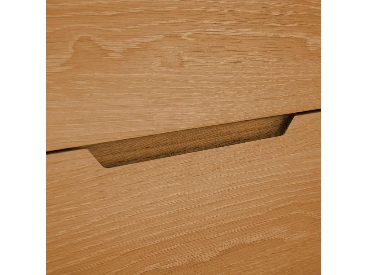 Sideboard mit 2 Türen Kerteminde - Eichenfurnier & MDF - Wildeiche