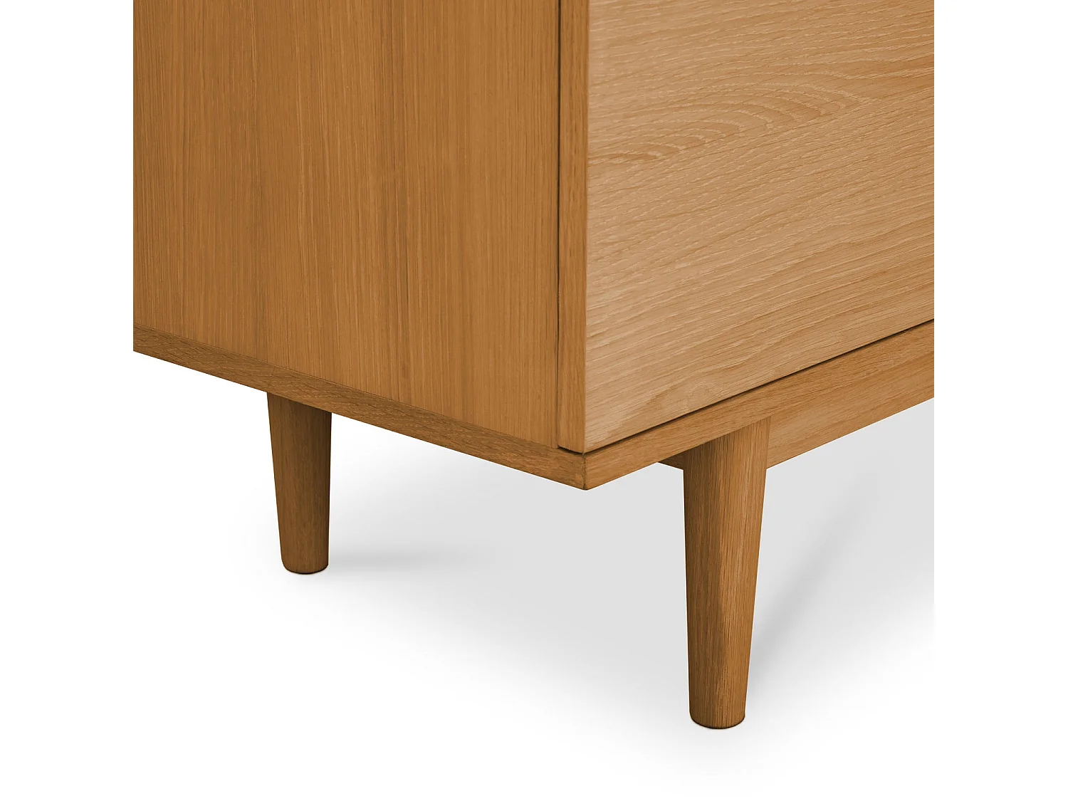 Sideboard mit 2 Türen Kerteminde - Eichenfurnier & MDF - Wildeiche