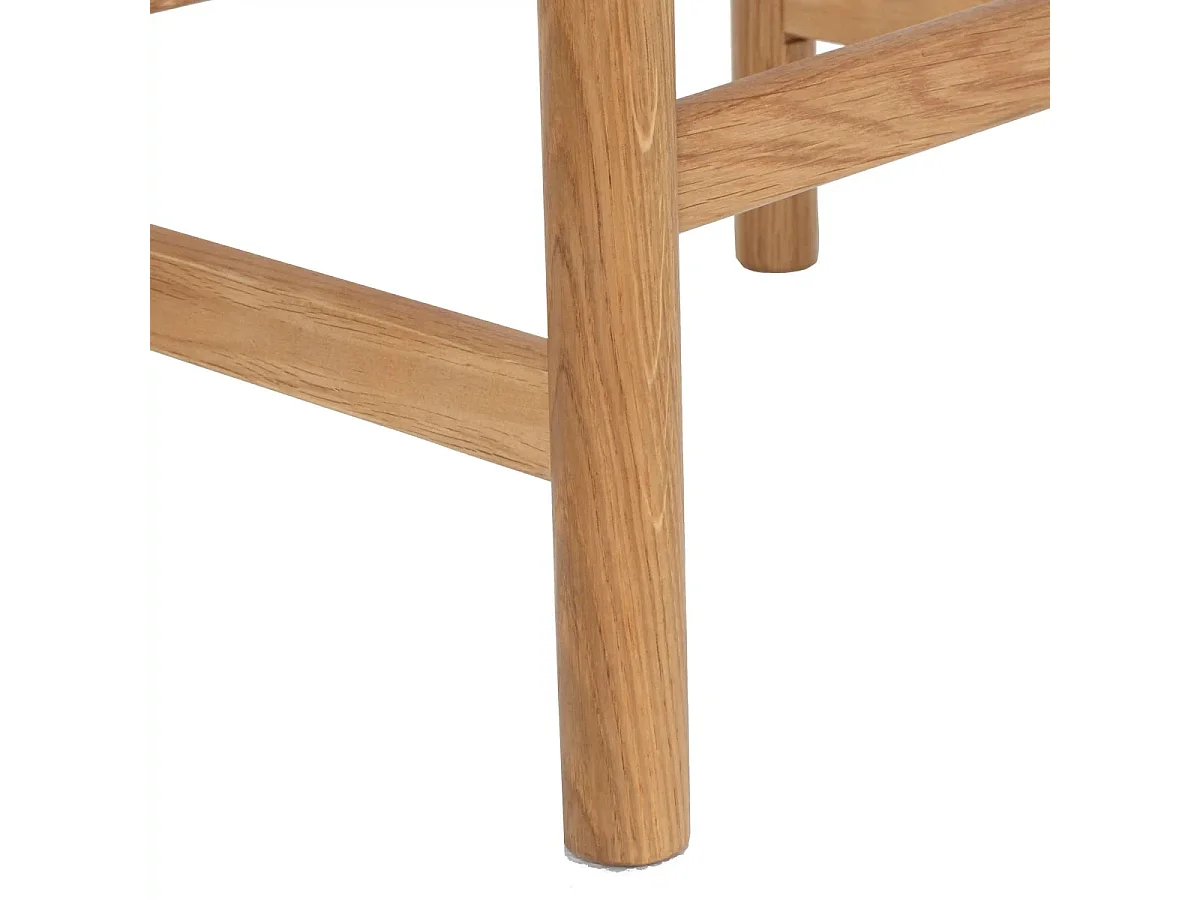 Barhocker 4er Set Ida - Papiergarn & Massives Eichenholz - Wildeiche