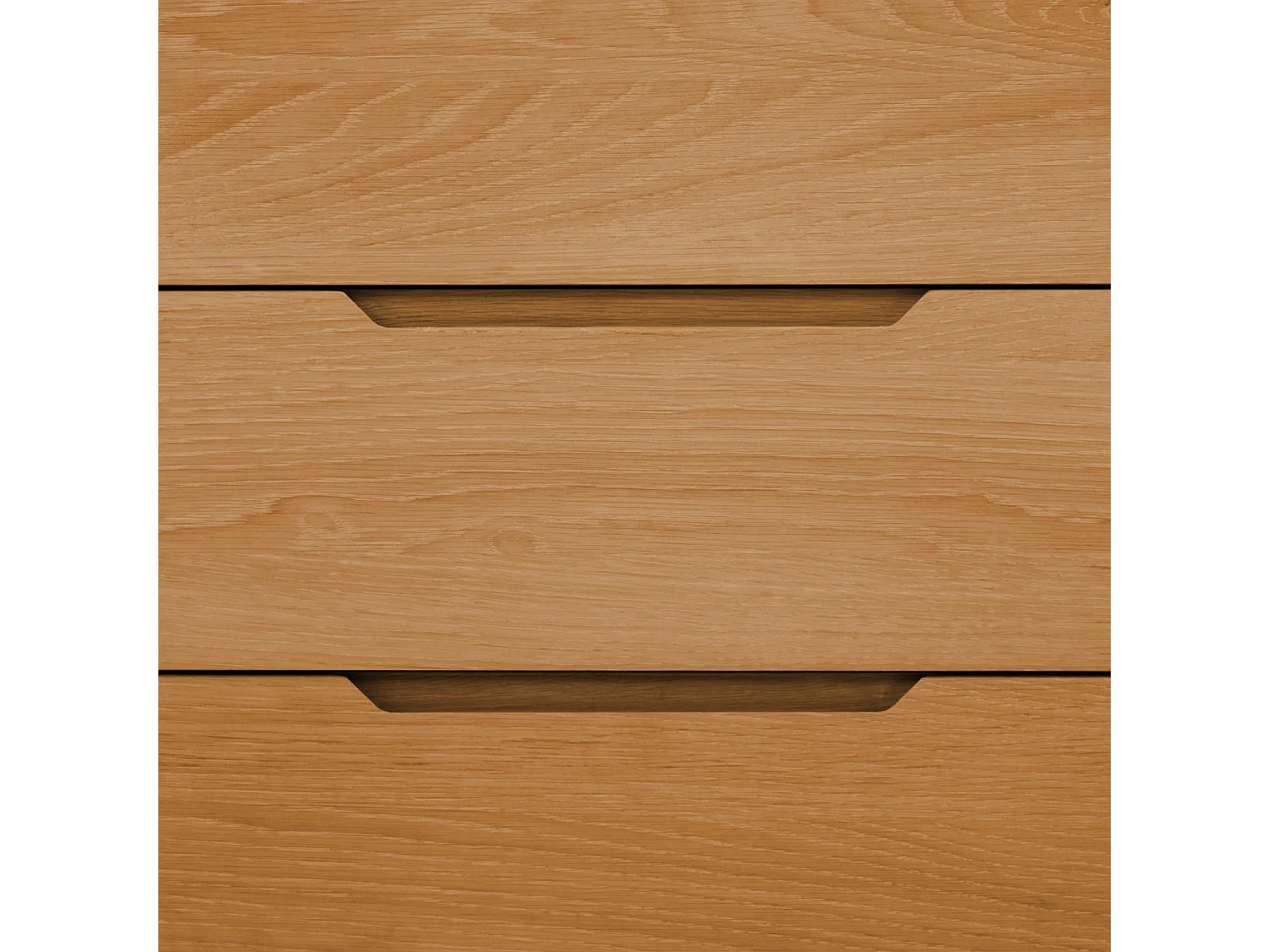 Sideboard mit 3 Türen und 3 Schubladen Kerteminde - Eichenfurnier & MDF - Wildeiche