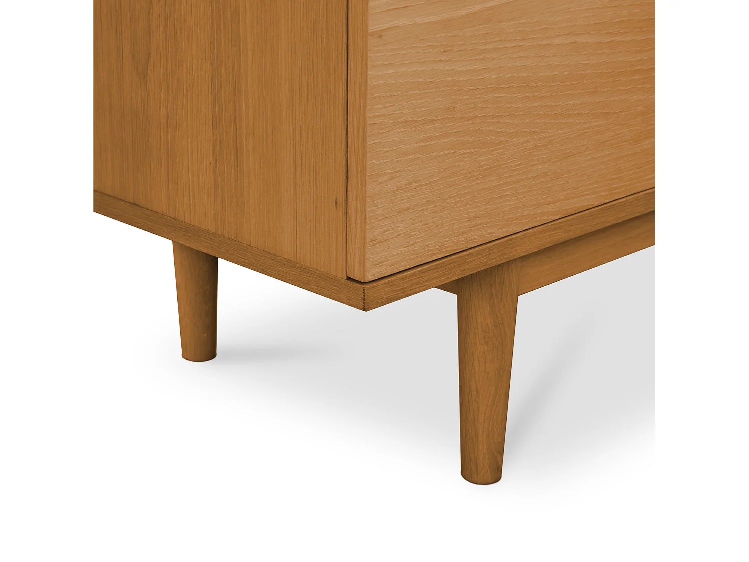 Sideboard mit 3 Türen und 3 Schubladen Kerteminde - Eichenfurnier & MDF - Wildeiche