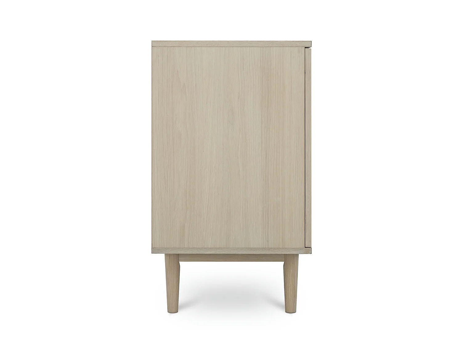 Sideboard mit 3 Türen und 3 Schubladen Kerteminde - Eichenfurnier & MDF - Eiche bianco