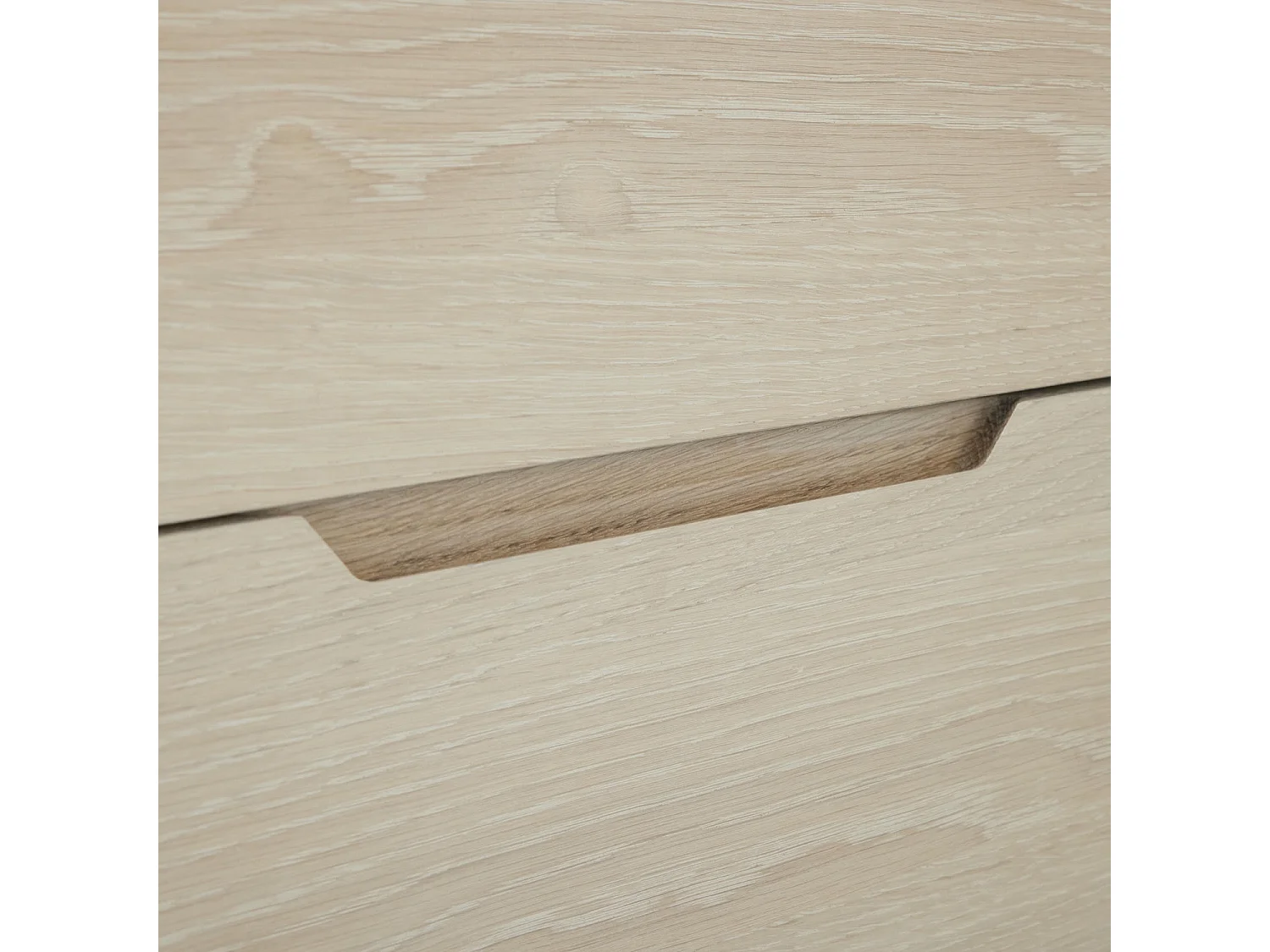 Sideboard mit 2 Türen Kerteminde - Eichenfurnier & MDF - Eiche bianco