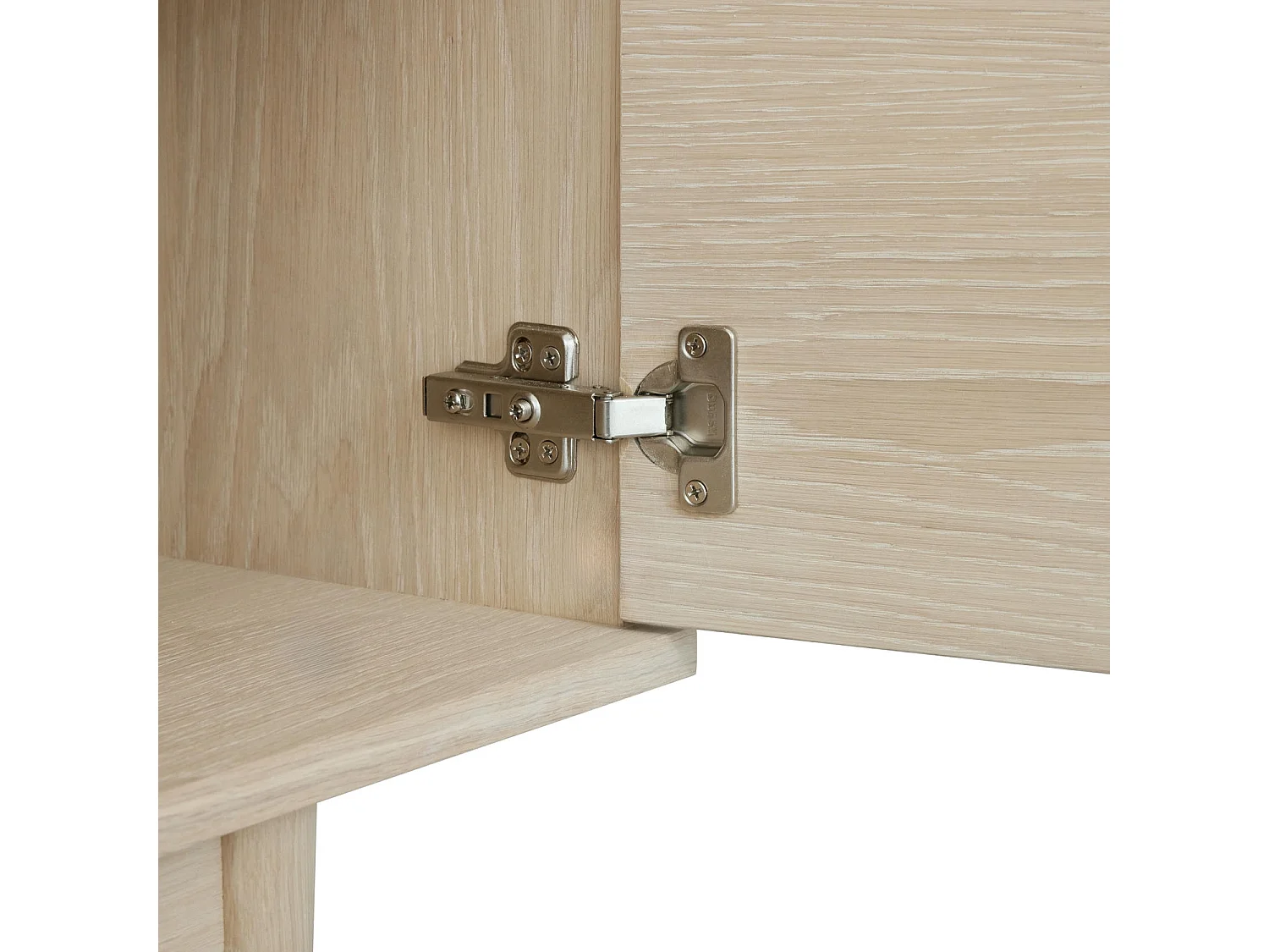 Sideboard mit 2 Türen Kerteminde - Eichenfurnier & MDF - Eiche bianco
