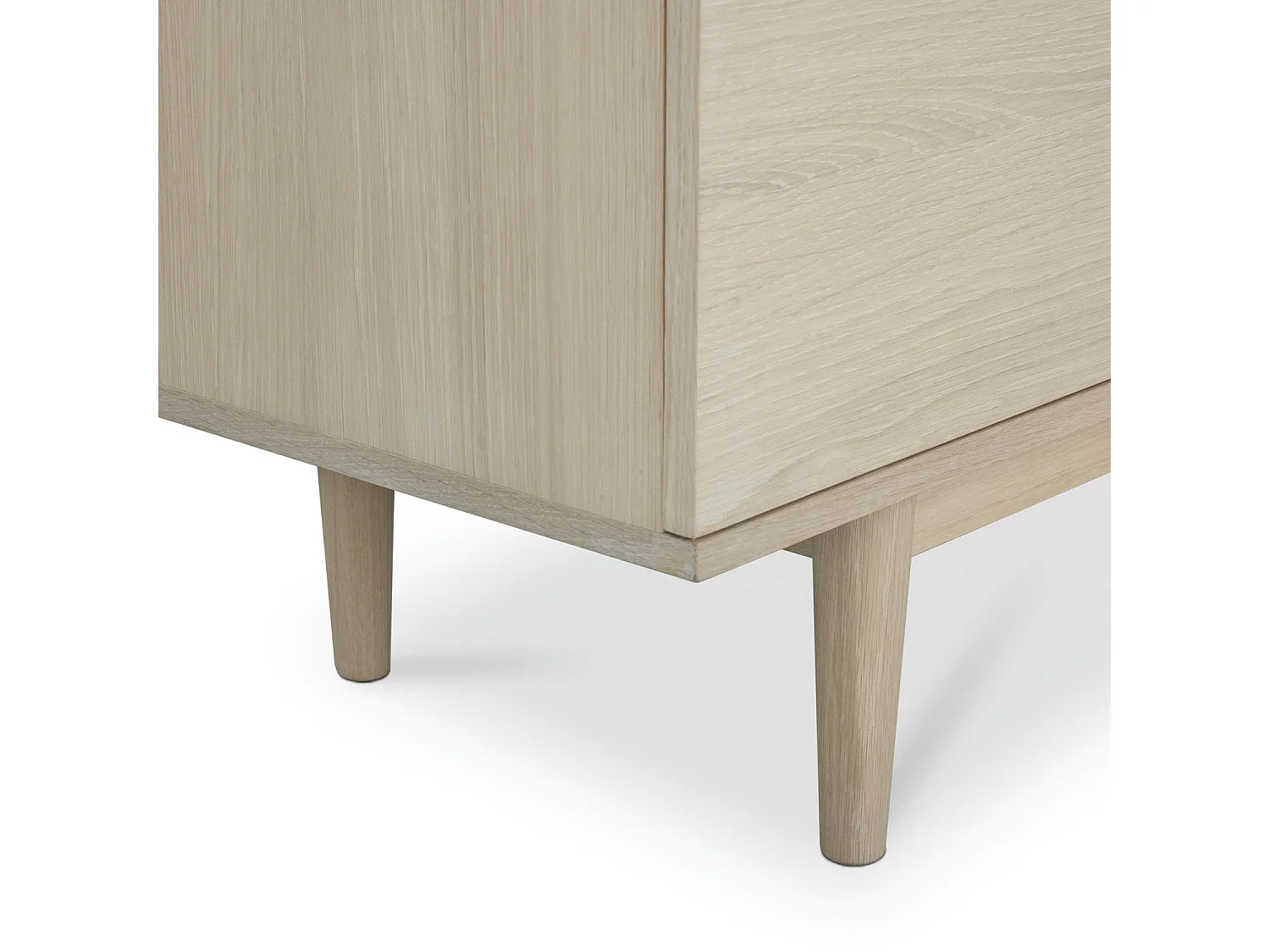 Sideboard mit 2 Türen Kerteminde - Eichenfurnier & MDF - Eiche bianco
