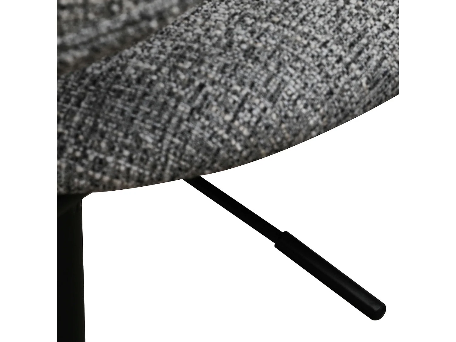 Bürostuhl höhenverstellbar Alto - Stoff (Bouclé) & Metall - Grau