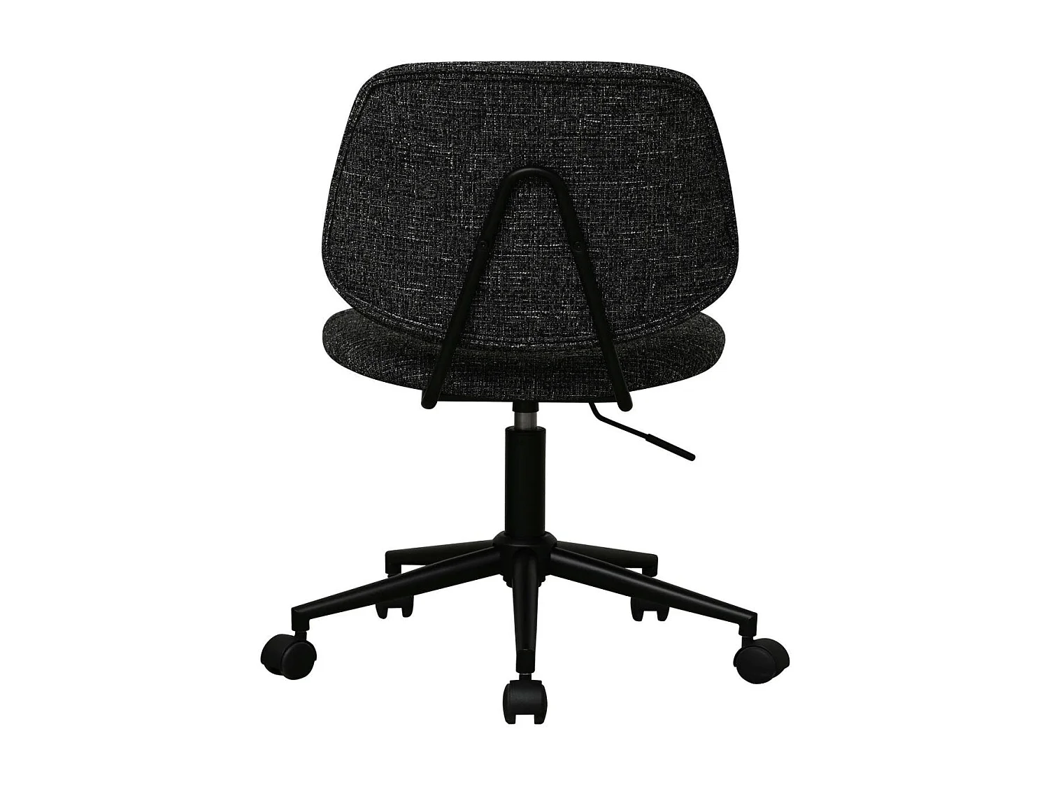 Bürostuhl höhenverstellbar Alto - Stoff (Bouclé) & Metall - Schwarz